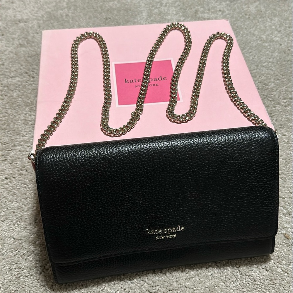 Black Kate Spade Crossbody Wallet
